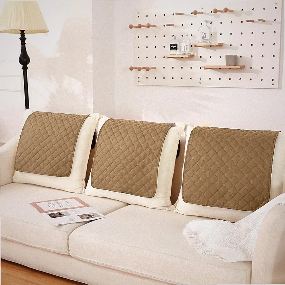3 Pieces Recliner Headrest Protector Headrest Cover for Recliner Chair Sofa Cove