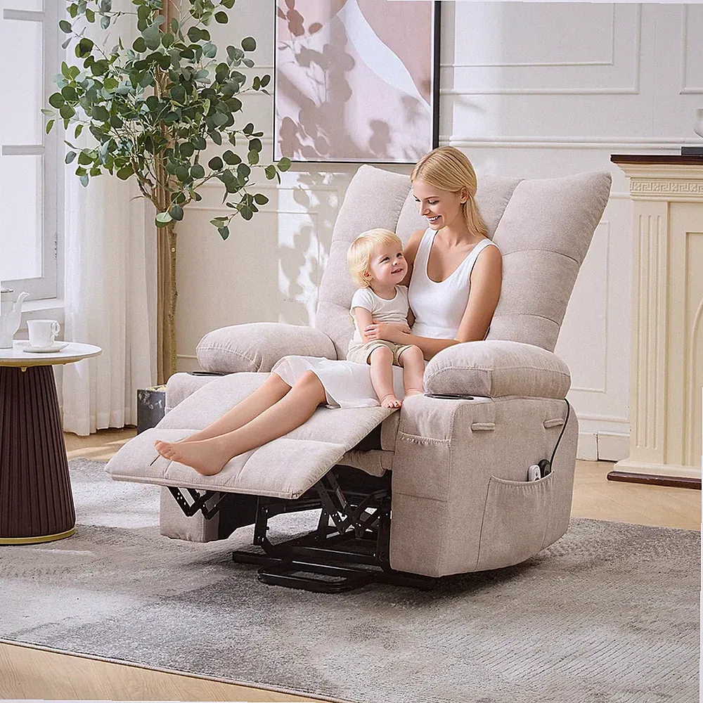 Electric Power Lift Recliner Chair Massage Heat, Assist Stand Sofa for Elderly