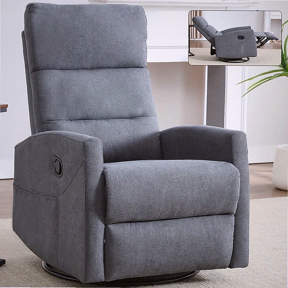Linen Slim Line Rocker Recliners