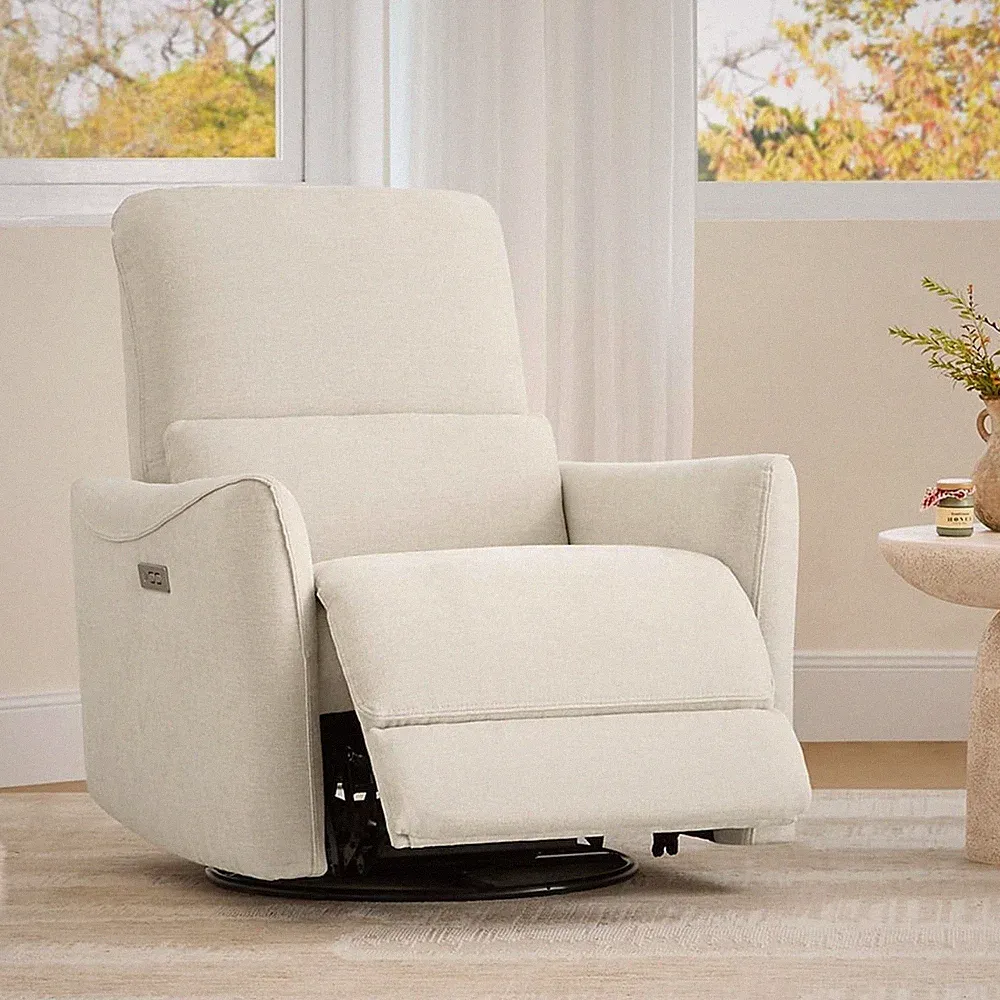 Power Recliner Chair Swivel Glider Upholstered Living Room Reclining Sofa Chair