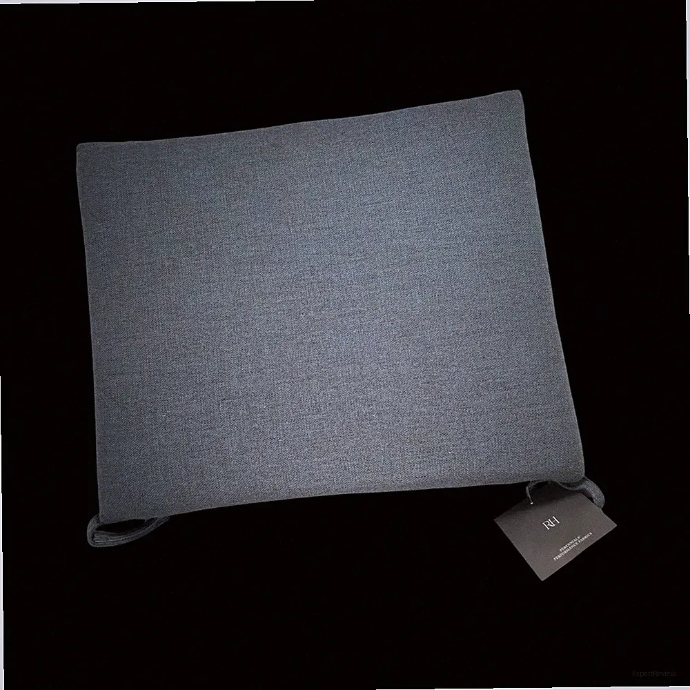 Restoration Hardware Menorca Lounge Chair Cushion Textured Linen Weave Cerulean