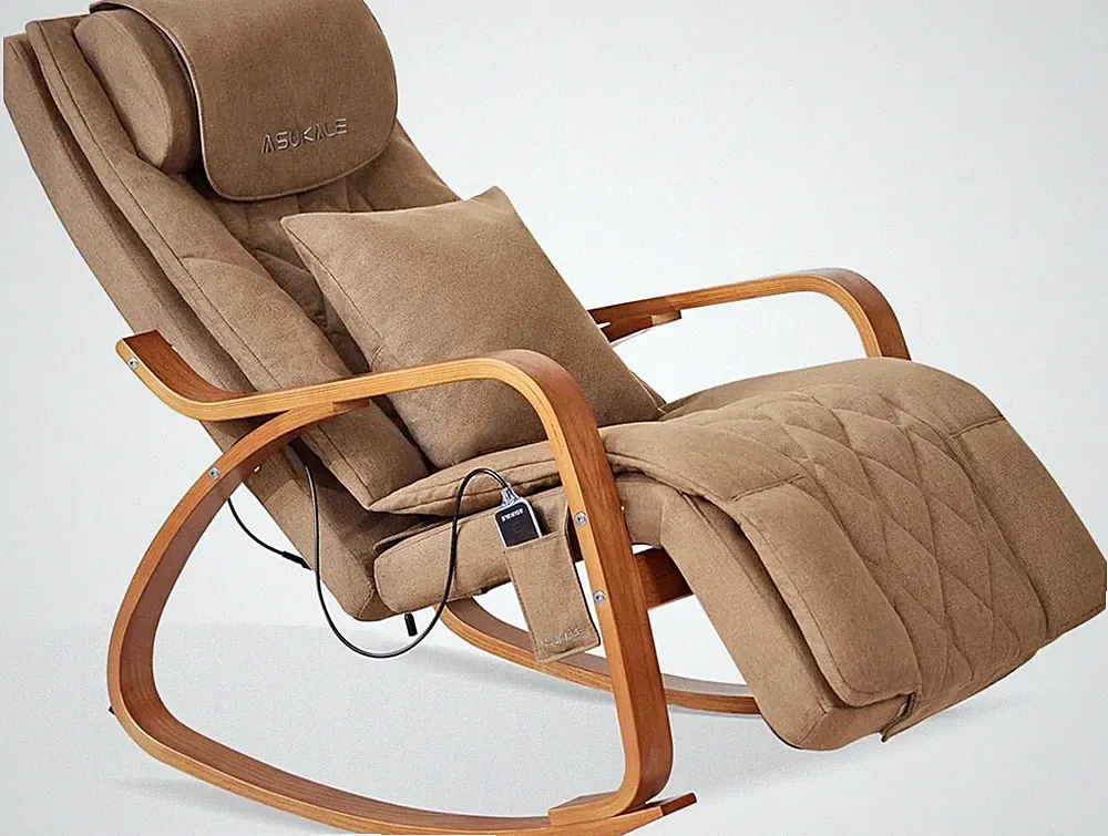 Rocking Chair with Massage Function, Reclining Function, Electric Relaxing Chair