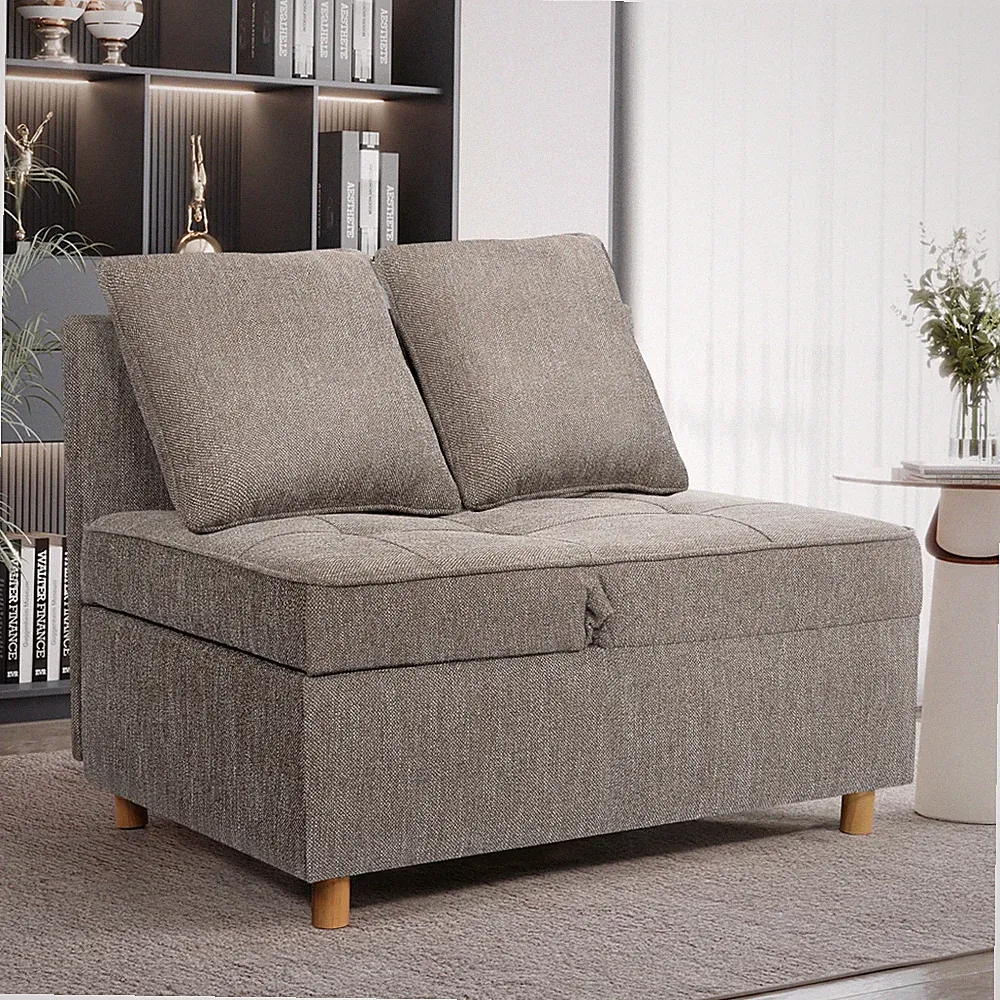 4-in-1 Convertible Sleeper Sofa Couch 3-Seat Loveseat with Adjustable Backrest💤